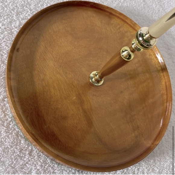 Vintage Hand Crafted In Sydney By The Sea Myrtlewood Two Tier Serving Tray - Picture 9 of 14